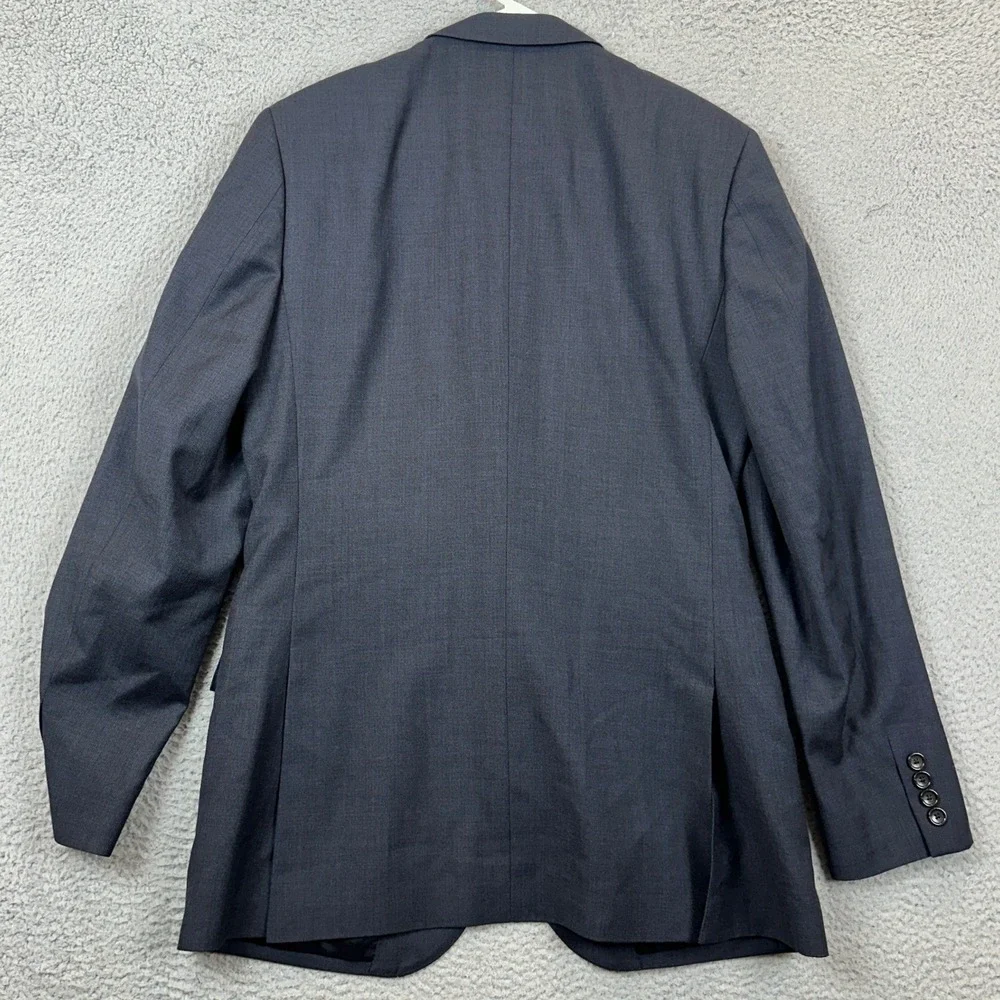 J Crew Ludlow Blazer Men 40L Charcoal Grey Italian Wool Tollegno 1900 Sport Coat
